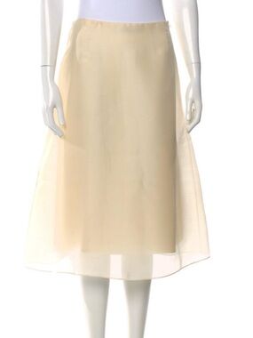The Row Silk Organza double layer skirt